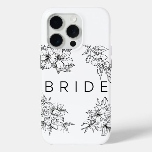 Bridal iPhone 15 pro phone case 