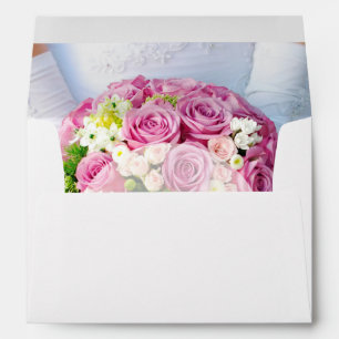 Bridal Lace Flower editable Wedding Envelope