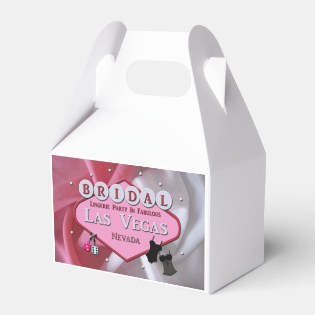 BRIDAL LINGERIE PARTY Las Vegas GABLE Favor Box (Front Side)
