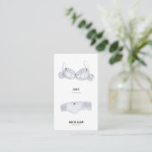 Bridal Lingerie Size Insert Card (Standing Front)