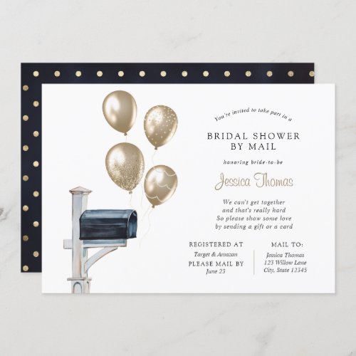 Bridal Long Distance Shower by Mail Invitation
