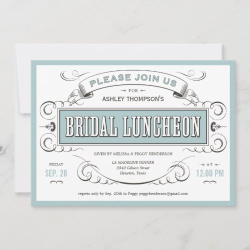 Bridal Luncheon Invitations