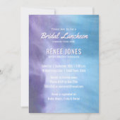 Bridal Luncheon | Pastel Lavender Purple Blue Invitation (Front)