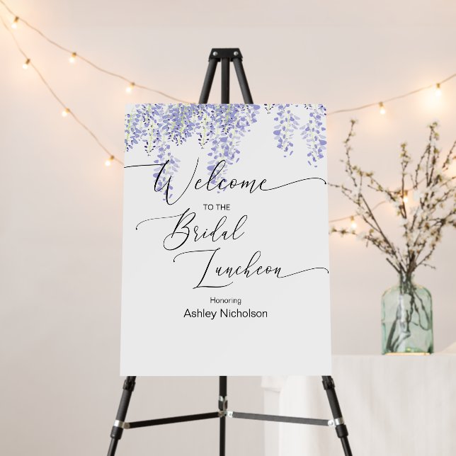 Bridal Luncheon personalized Wisteria Foam Board (In Situ (Stand))