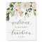 Bridal Luncheon Welcome Sign White Floral Greenery
