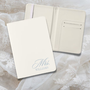 Bridal MRS. Something Blue Passport Holder