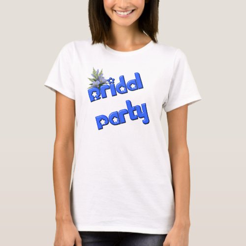 Bridal Party And Flower Bouquet T_Shirt