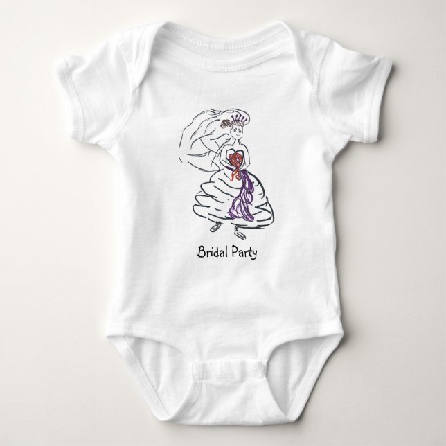 Bridal Party Baby Bodysuit (Front)
