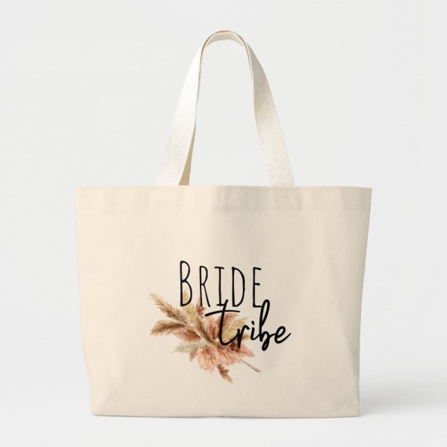 bridal party, Bridal party gift, Bridesmaid gift Large Tote Bag (Front)