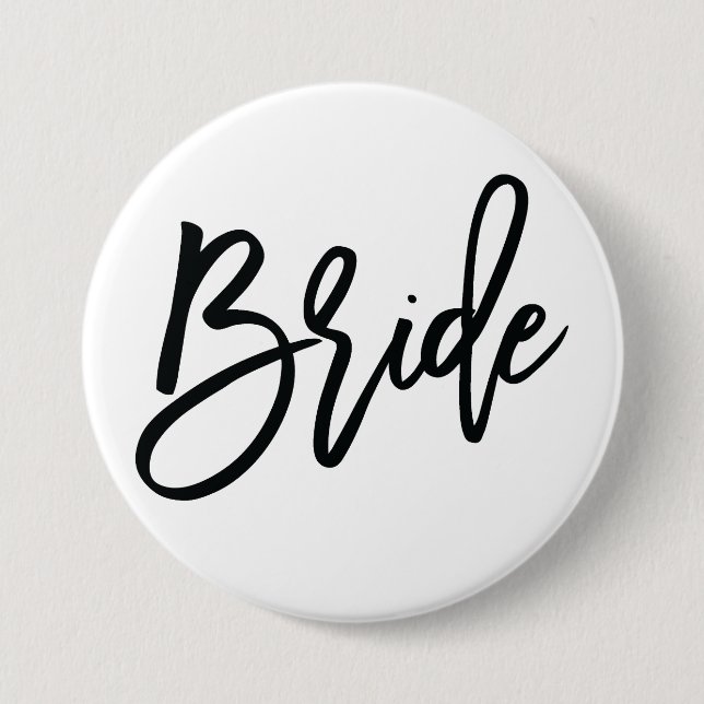 Bridal Party BRIDE Button / Pin (Front)