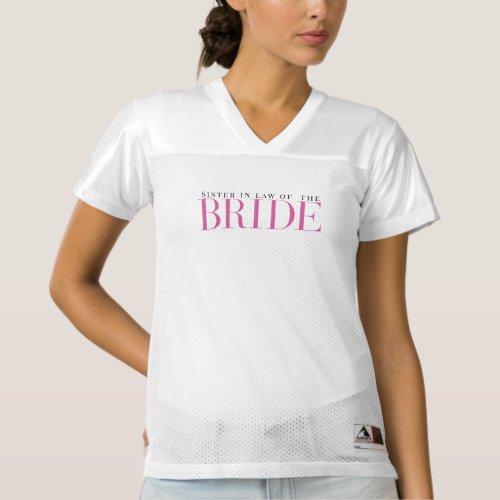 Bridal Party Bride Modern Bachelorette  Womens Football Jersey