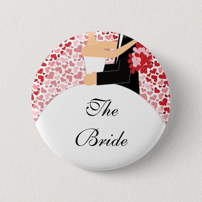 Bridal Party Bride To Be Button / Pin (Front)