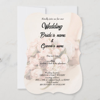 Bridal party celebration  invitation
