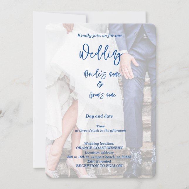 Bridal party celebration  invitation (Front)