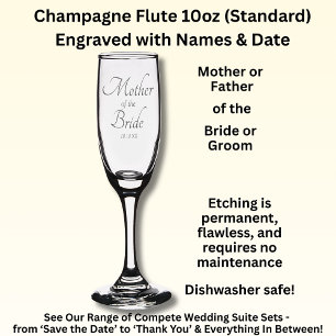 Bridal Party  Champagne Flute