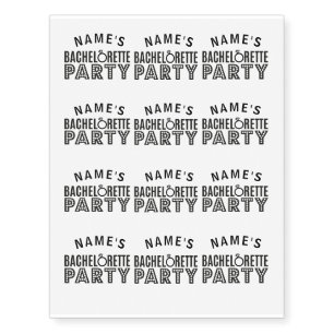 Bridal Party Custom Bachelorette Party Tattoos