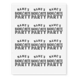 Bridal Party Custom Bachelorette Party Tattoos
