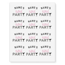 Bridal Party Custom Team Bride Cocktail Tattoos