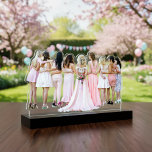 Bridal Party Cutout Sculpture<br><div class="desc">📸💍 Cherish Your Memories: Bridal Party Photo Cutout Sculpture 💍 📸 Displayed in a charming 2x3 inch size, but also available in larger formats: 5x7 inches and 8x10 inches! To create your personalized Bridal Party Cutout Sculpture, use any of the free background removal tools available on the internet. Once you...</div>