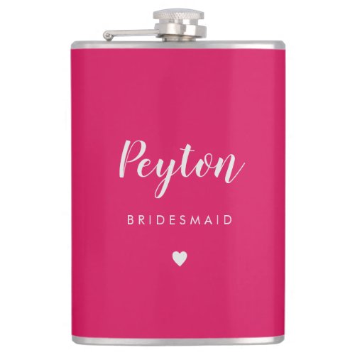 Bridal Party EDITABLE COLOR Personalized Flask