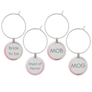 Bridal Party Fun Wine Charm