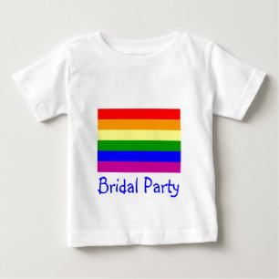 Bridal Party/Gay Rainbow Wedding Baby T-Shirt
