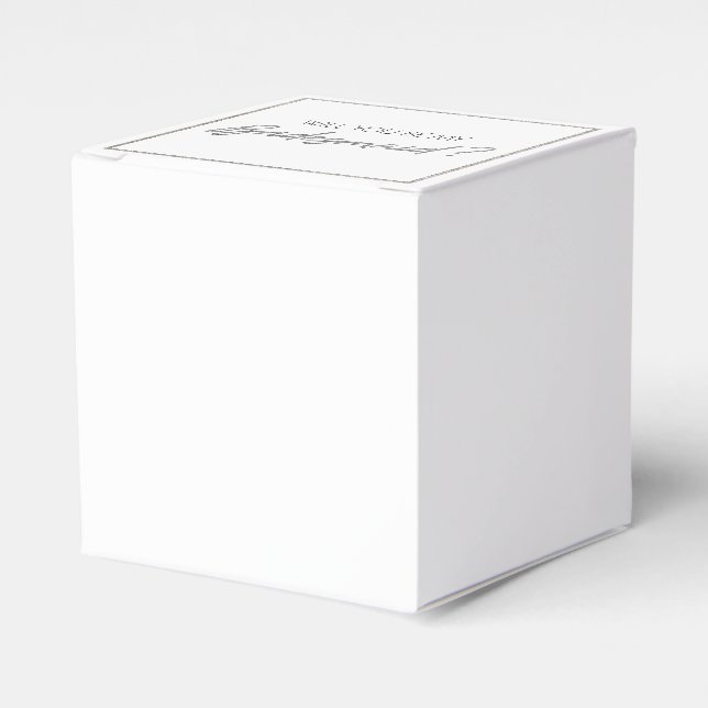 Bridal Party Gift, Bridesmaid Gift, Wedding Favor Boxes (Front Side)