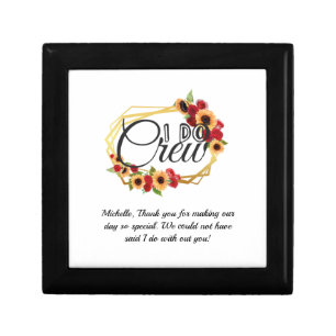 Bridal Party Gifts, I Do Crew, Sunflowers, Roses Gift Box