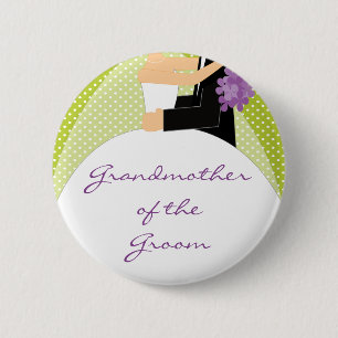 Bridal Party Grandmother of the Groom Button / Pin