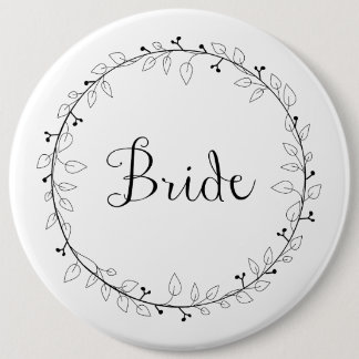 Bridal party identification Bride Button