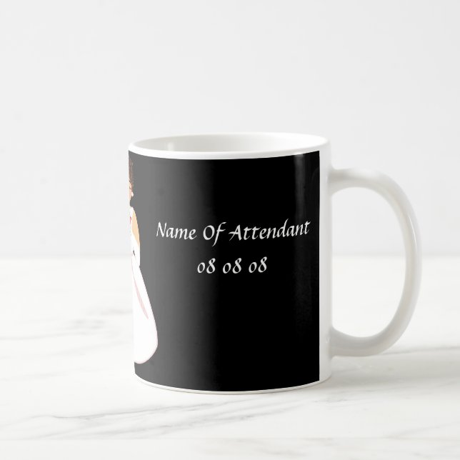 "Bridal Party III Attendant" - Customizable Mug (Right)