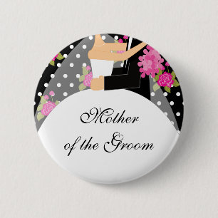 Bridal Party Mother of the Bride Button / Pin