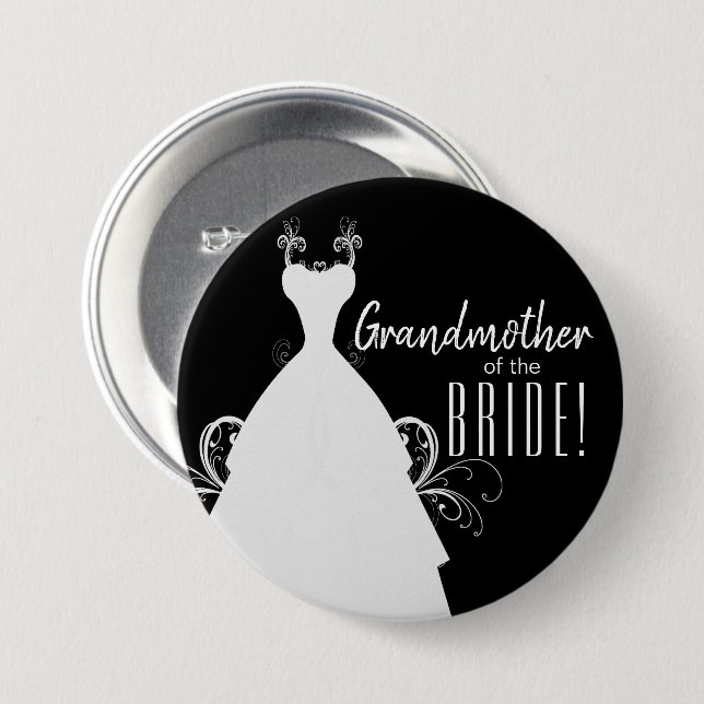 Bridal Party  - Party of the Bride Button (Front & Back)