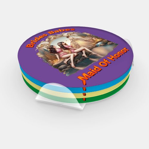 Bridal Party party with the girls in style Coaster Set