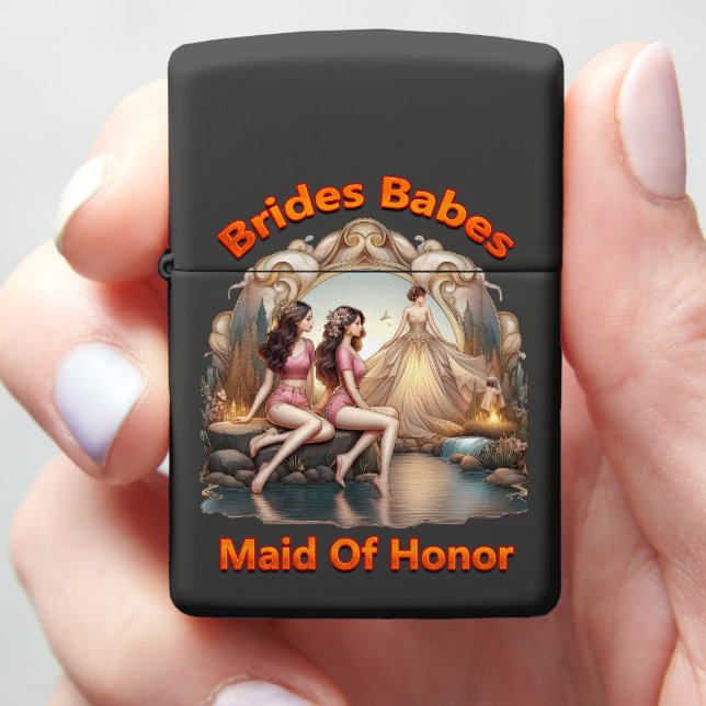 Bridal Party party with the girls in style Zippo Lighter (In Hand)