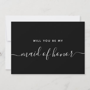 Bridal Party Proposal Will You Be My Maid Of Honor Invitation