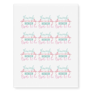 Bridal Party Team Bride Aloha Flamingle Tattoos