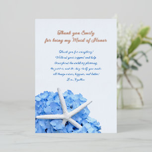 Bridal Party Thank You Foil Message Cards