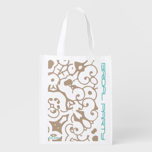 Bridal Party Tote (Coordinating Flip Flops) (Front)