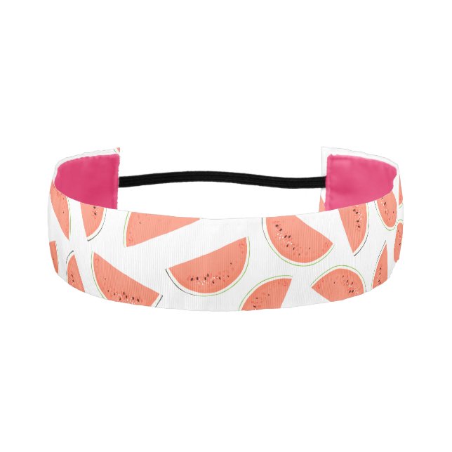 Bridal Party Watermelon  Athletic Headband (Front)