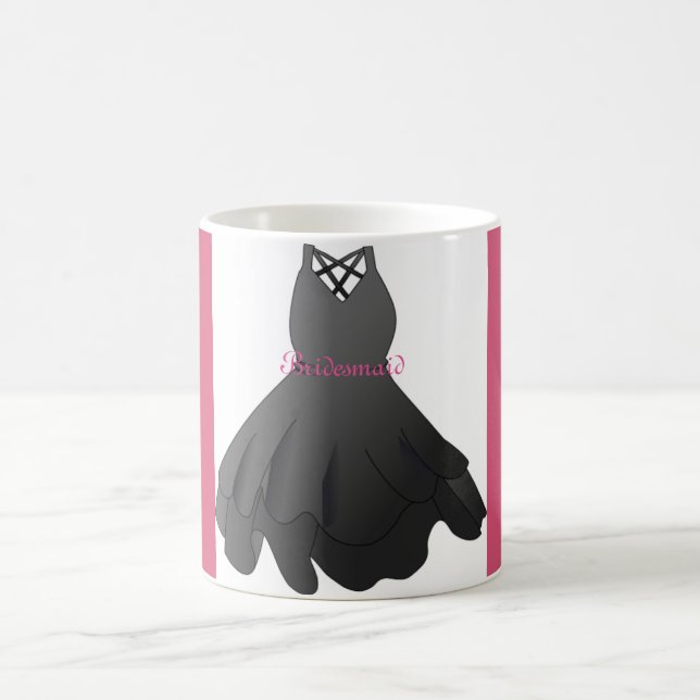Bridal Party Wedding Dress Bridesmaid Mug Gift (Center)