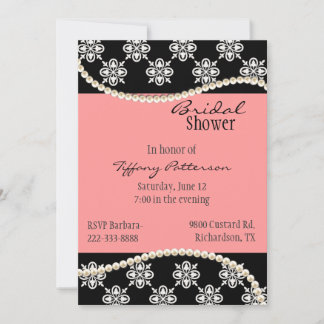 Bridal Pearls Bridal Shower Invitation