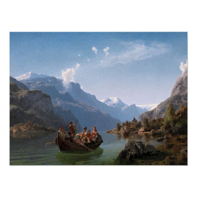 Bridal Procession on the Hardangerfjord Poster (Front)