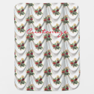 Bridal Red rose curtain Thunder_Cove Baby Blanket