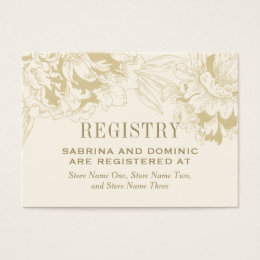 bridal registry cards