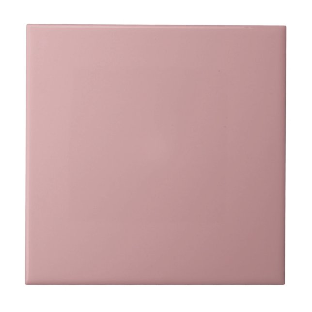 Bridal Rose Solid Color Ceramic Tile (Front)