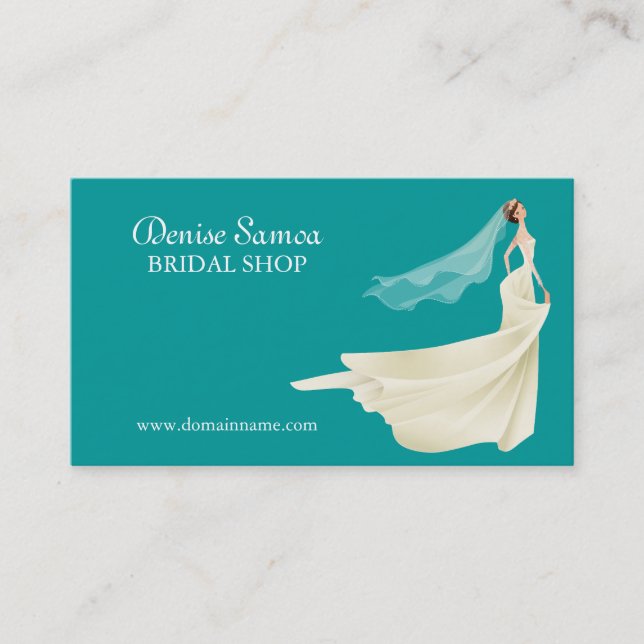 Bridal Shop Business Card Template (Front)