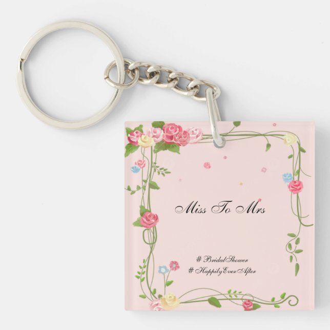 Bridal Shower Acrylic Keychains (Front)