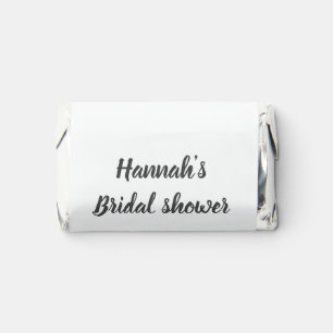 Bridal shower add name date year thanks for coming hershey's miniatures