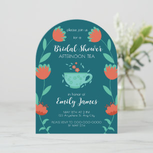 Bridal Shower - Afternoon Tea Party Invitation